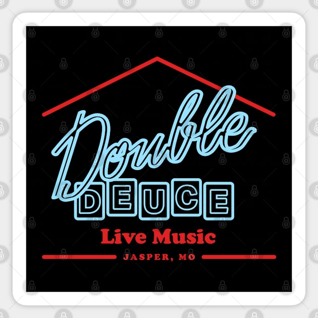 Double Deuce Sticker by deadright